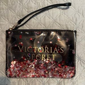 Glitter Victoria Secret wristlet bag